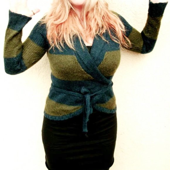 Vintage Wrap Sweater (M) - Picture 1 of 7